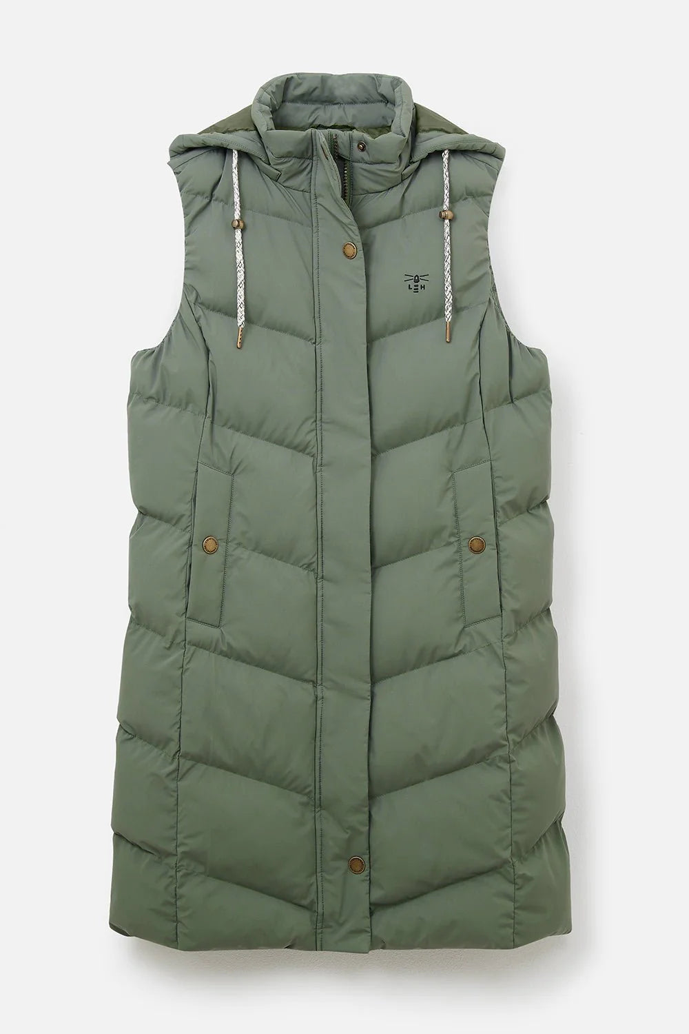 Lighthouse Savannah Long Gilet - Khaki