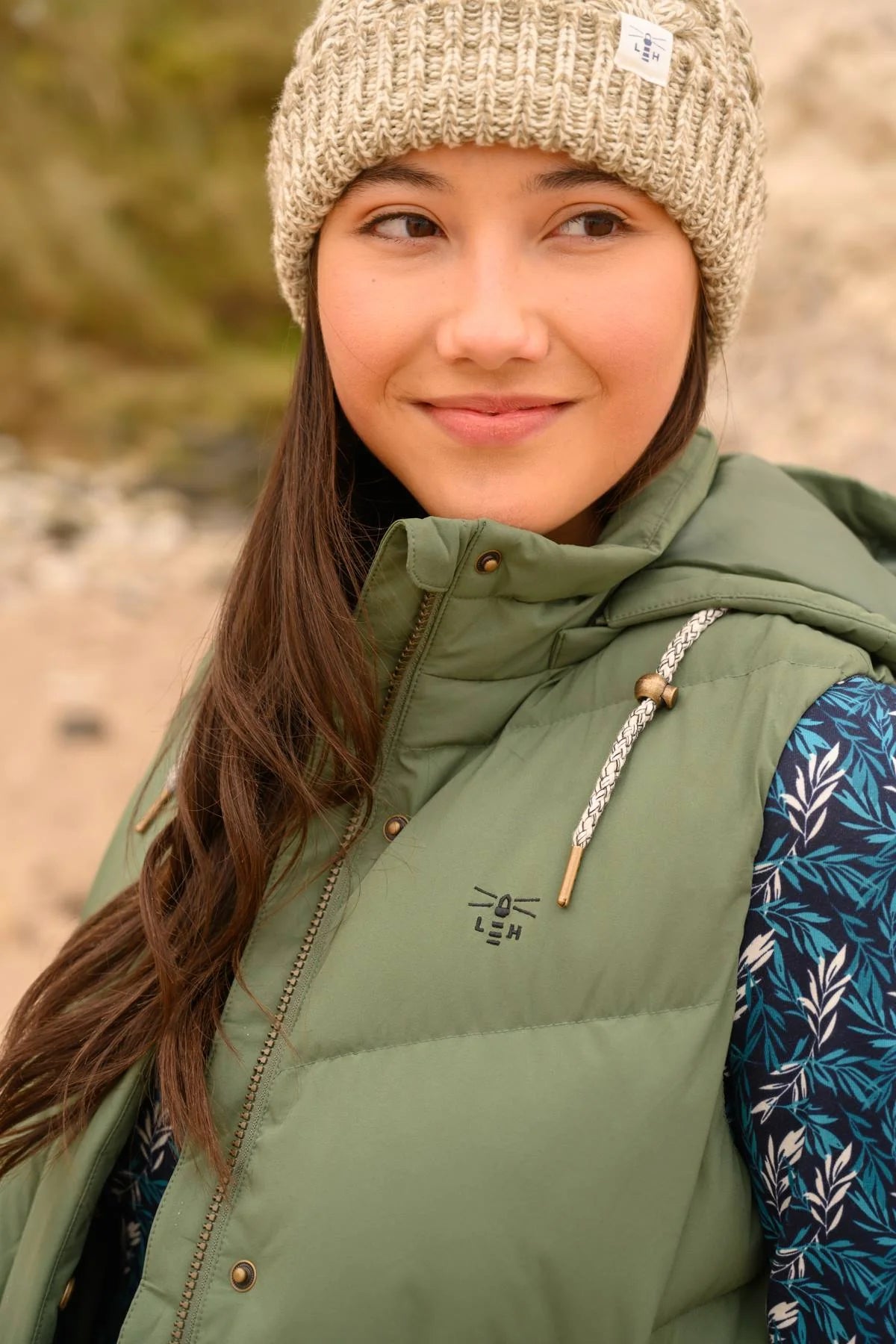 Lighthouse Savannah Long Gilet - Khaki