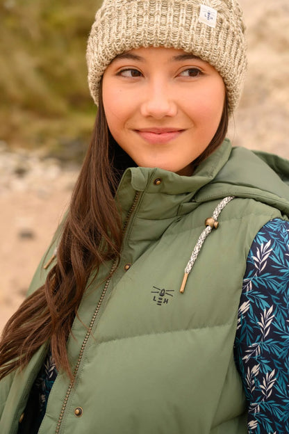 Lighthouse Savannah Long Gilet - Khaki