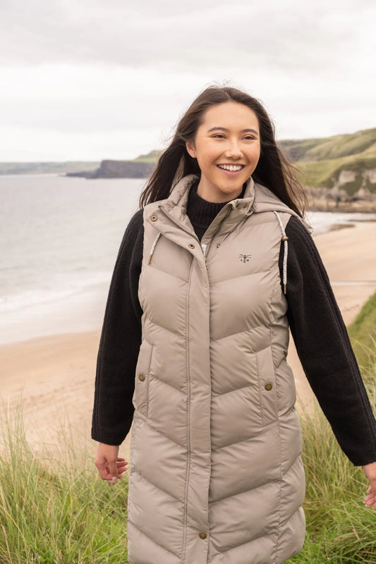 Lighthouse Savannah Long Gilet - Mocha