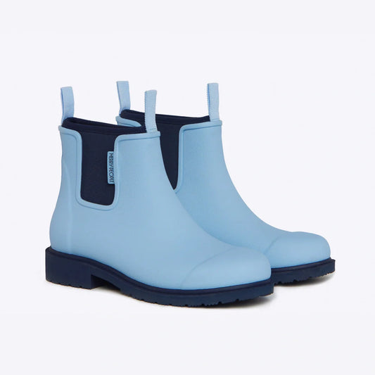 Merry People Bobbi Sky Blue Ankle Wellington Boot