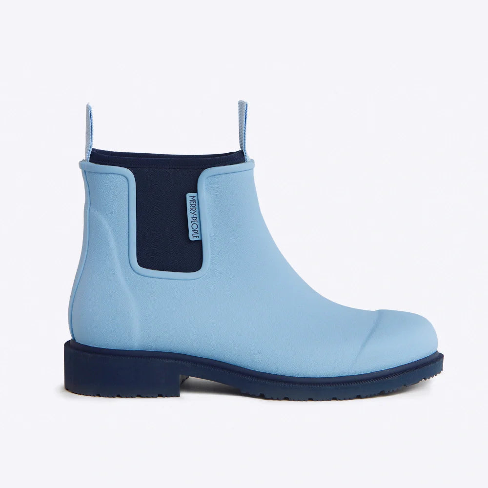 Merry People Bobbi Sky Blue Ankle Wellington Boot