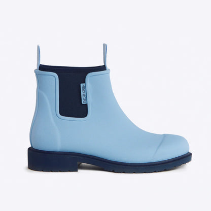 Merry People Bobbi Sky Blue Ankle Wellington Boot