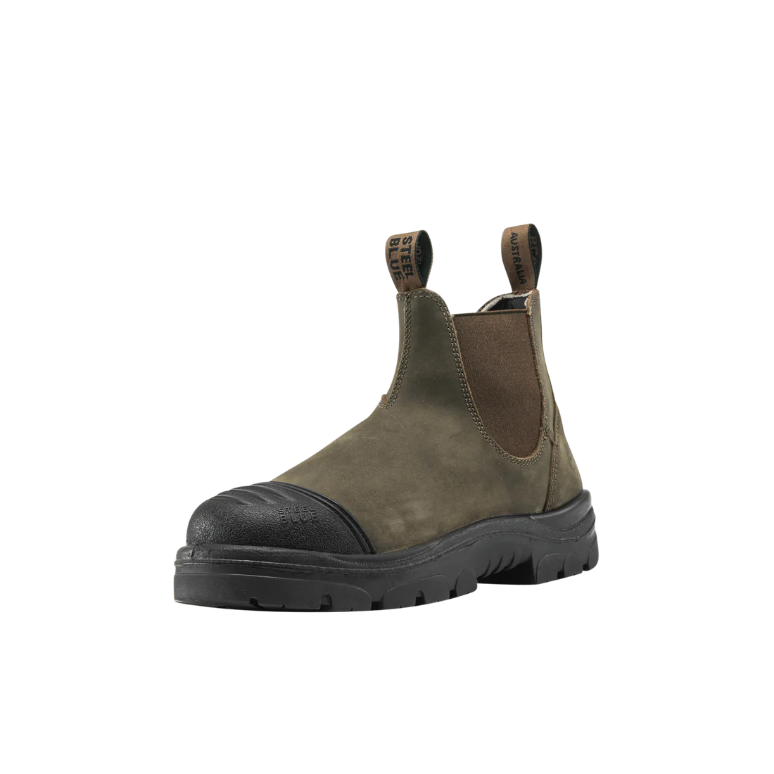 Steel Blue Hobart Scuff S3  Rustic Brown - 392601