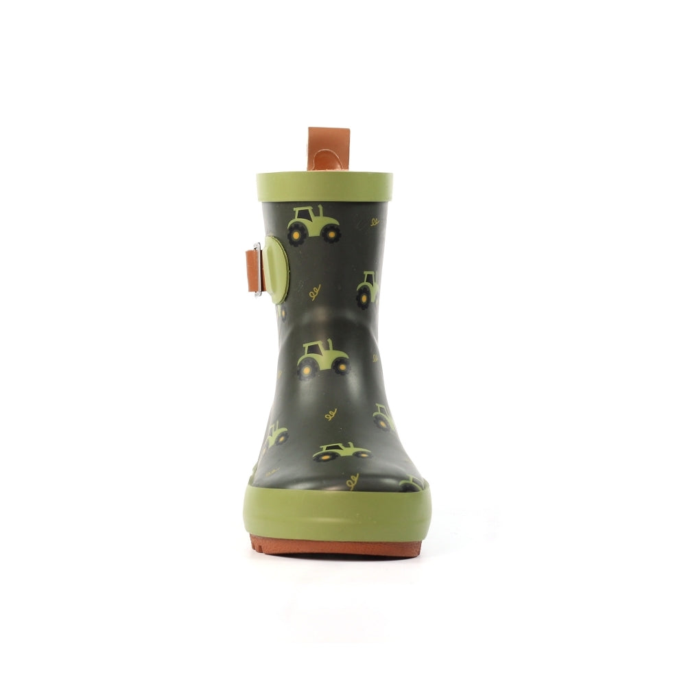 Lazy Dogz Tractor Green Toddler Wellington