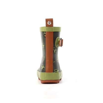 Lazy Dogz Tractor Green Toddler Wellington