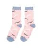 Miss Sparrow Wandering Cats Socks Pink