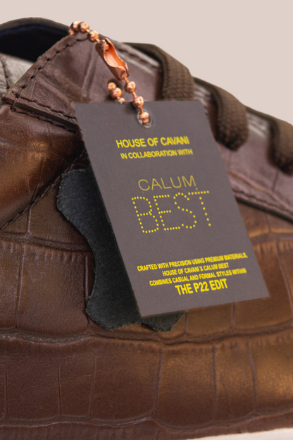 The P22 Smart Sneaker, part of the all-new Cavani X Best collaboration. With its unique sole pattern and smooth design, you're sure to look your best in the P22 Smart Sneaker. TV personality, famous for his appearances on 'Ex on the Beach', 'Celebrity Big Brother' and so much more. Calum Best @ www.millscountrystore.com