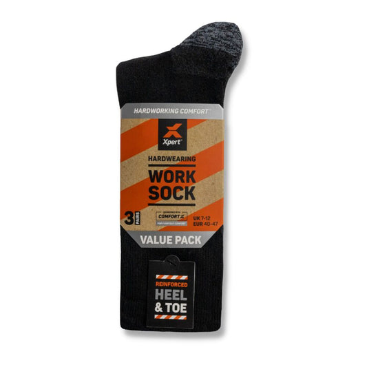 XPERT Hardwearing Work Socks (3 pack)