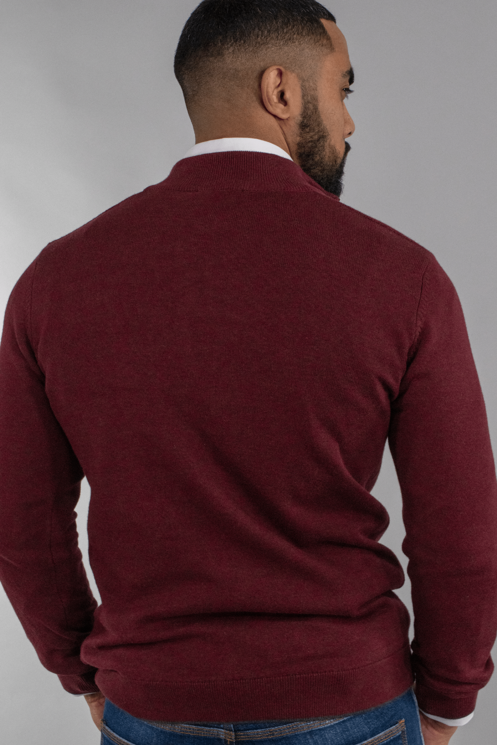 Cavani Wine Half Zip Knit @ www.millscountrystore.com