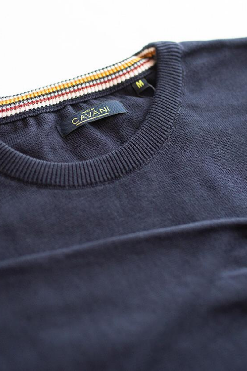 HOUSE OF CAVANI NAVY CREWNECK KNIT
