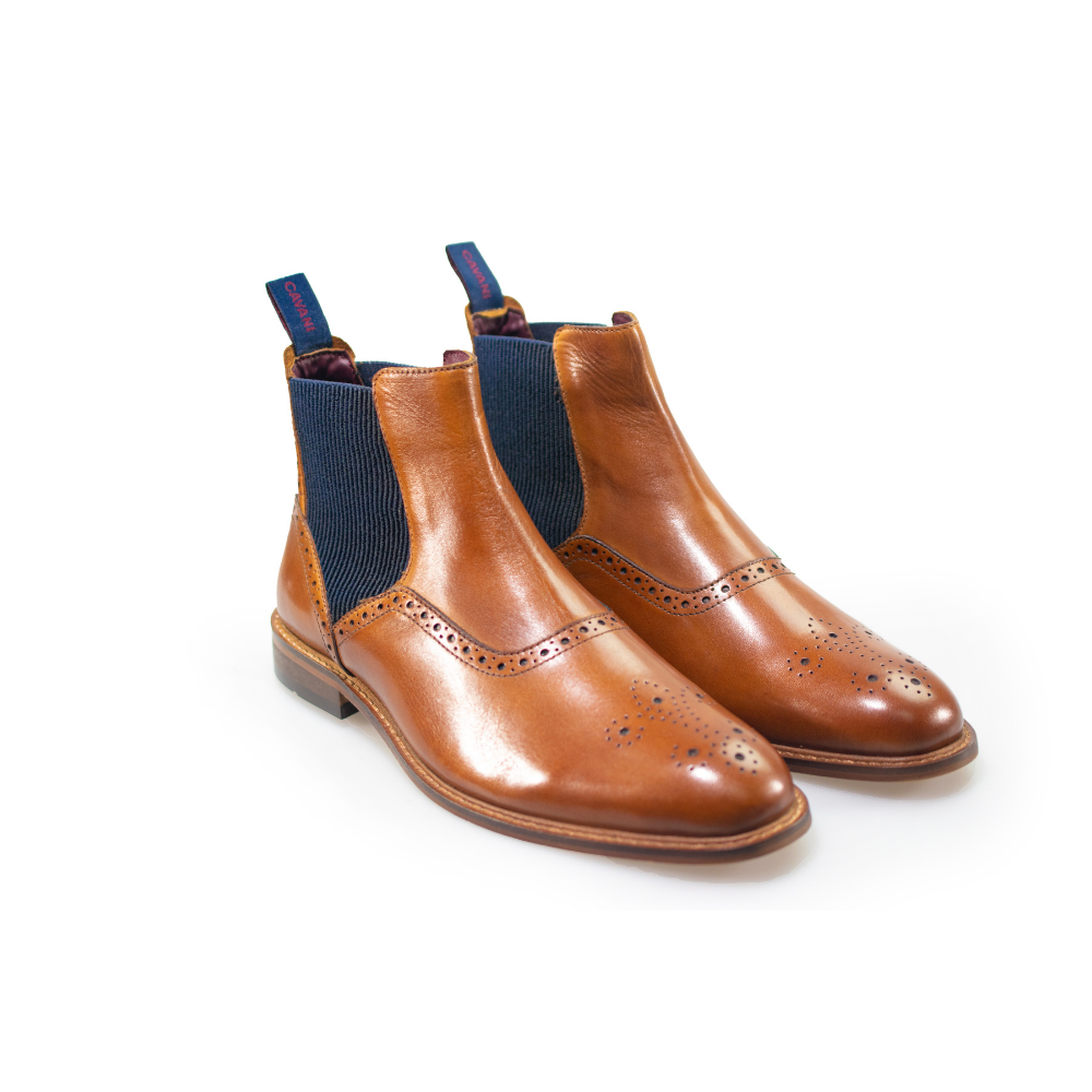 HOUSE OF CAVANI MORIARTY TAN CHELSEA BOOTS