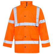Reflective Hi-Vis Parka Jacket - Orange