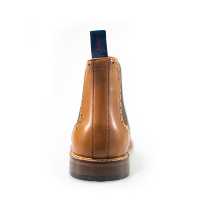 HOUSE OF CAVANI PORTER TAN CHELSEA BOOTS