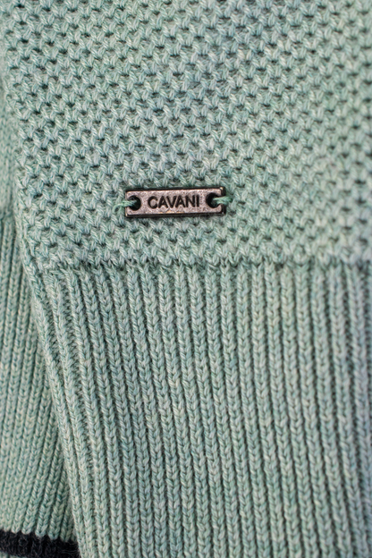 Cavani Kyle Almond Half Zip Knit