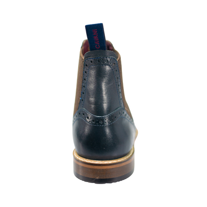 HOUSE OF CAVANI MORIARTY NAVY CHELSEA BOOTS