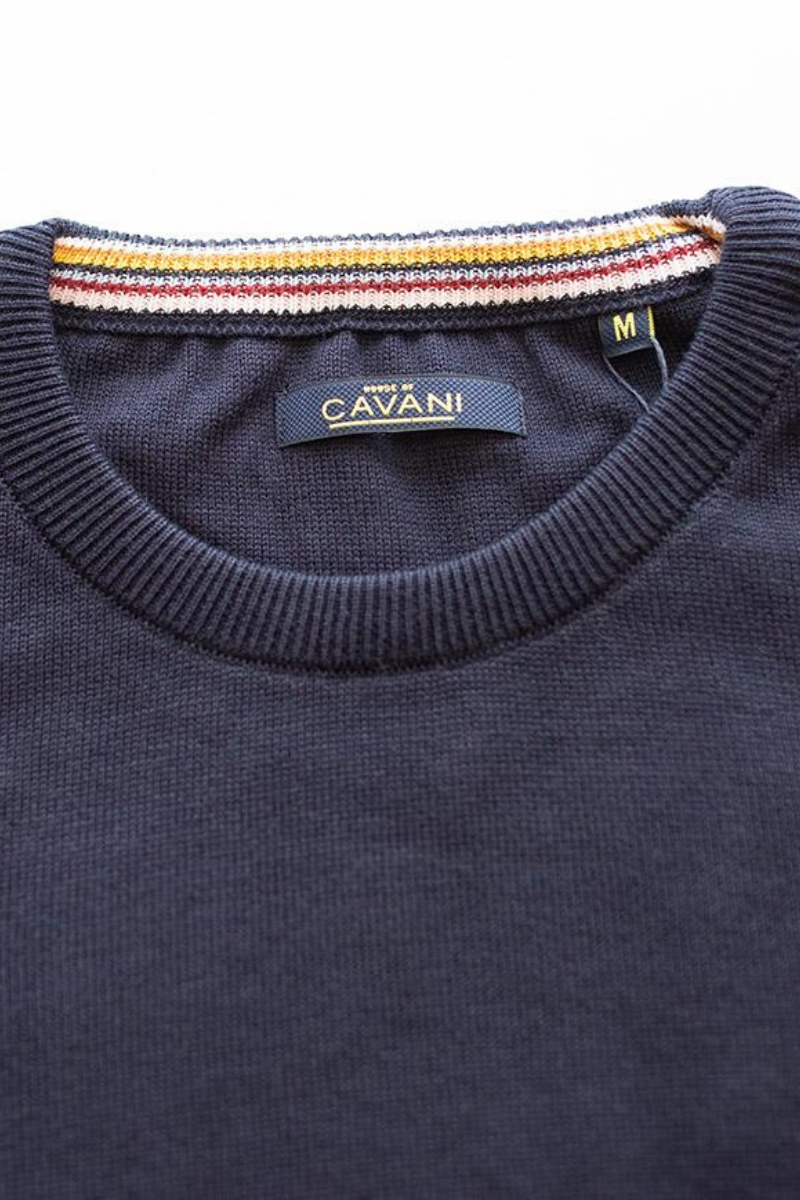 HOUSE OF CAVANI NAVY CREWNECK KNIT