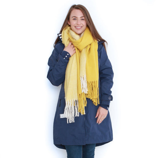 Lazy Jacks Ladies Two Tone Blanket Scarf