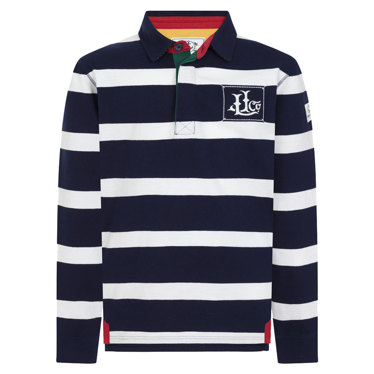 Lazy Jacks Boys Striped Rugby Shirt in Marine @ www.millscountrystore.com