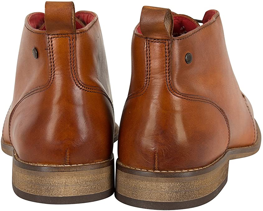 Base London Devon Washed Tan Finish Lace Up Boot
