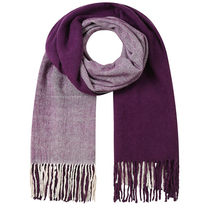 Lazy Jacks Ladies Two Tone Blanket Scarf