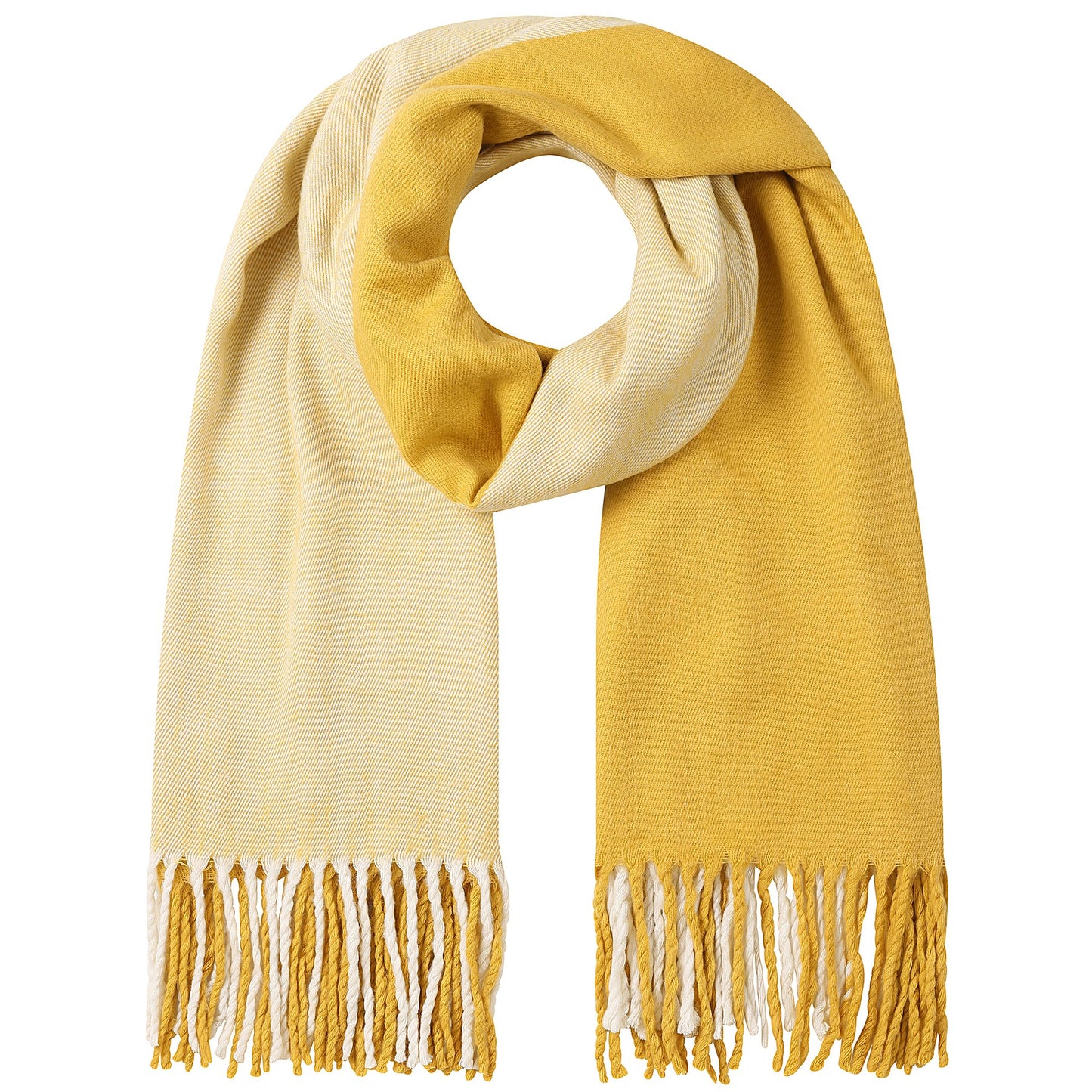 Lazy Jacks Ladies Two Tone Blanket Scarf