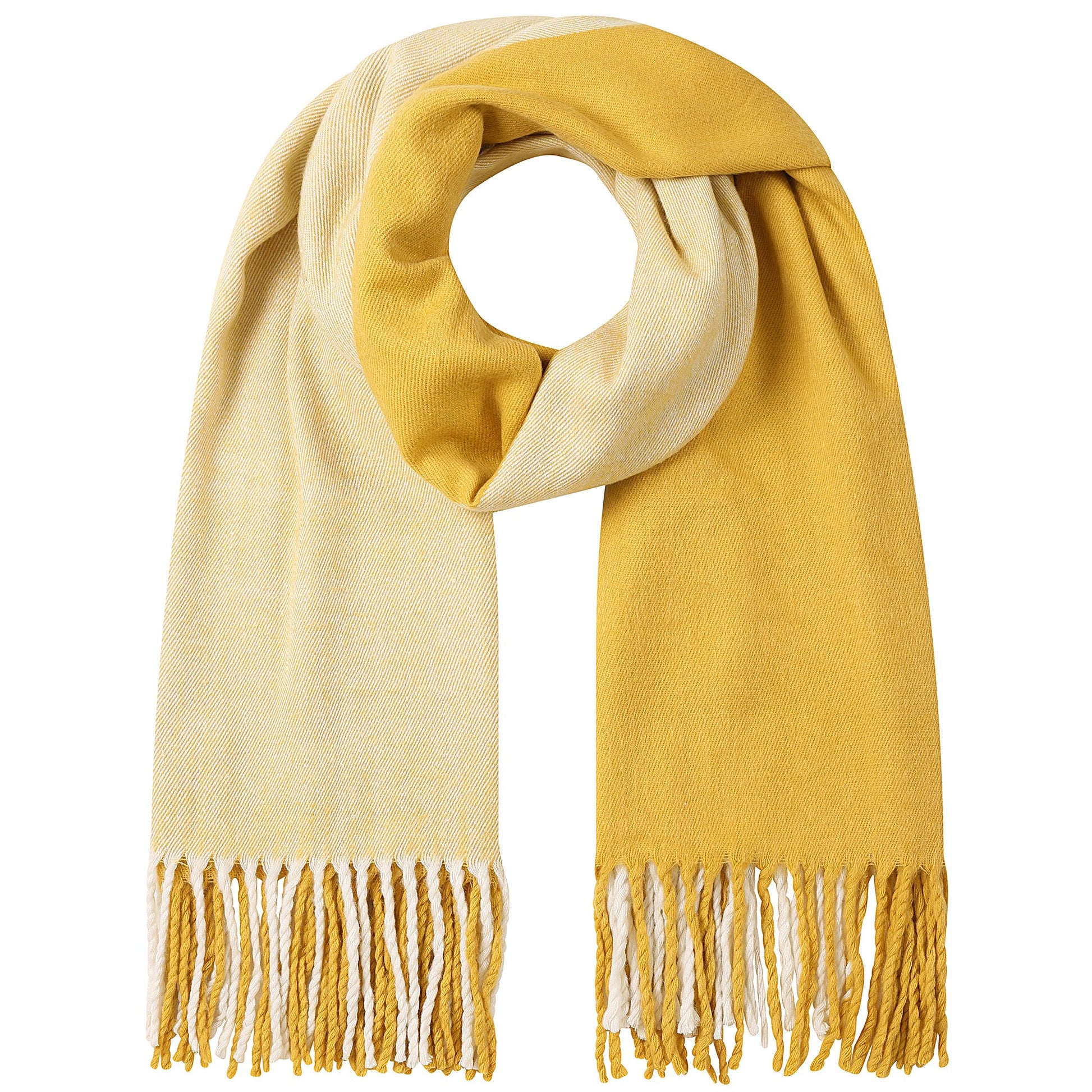 Lazy Jacks Ladies Two Tone Blanket Scarf