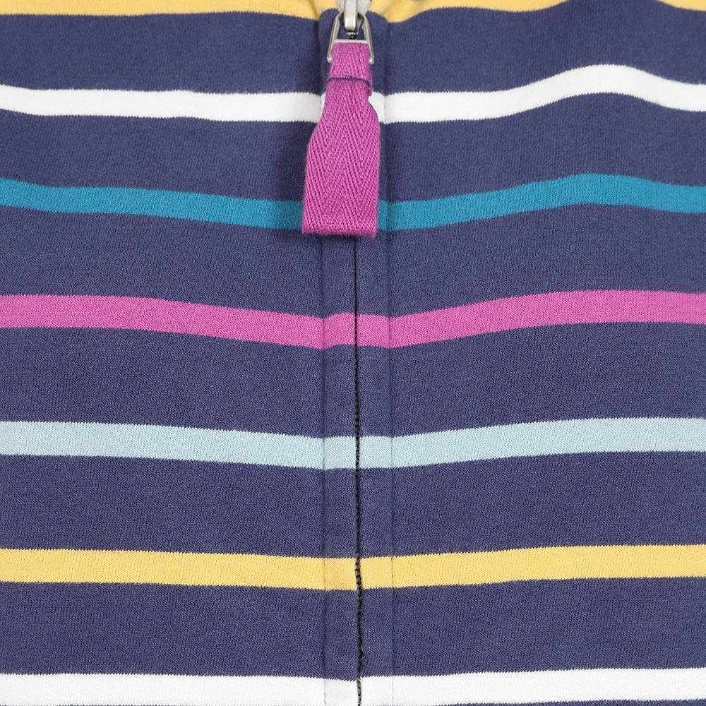 Lazy Jacks Ladies Full Zip Striped Sweatshirt LJ32
