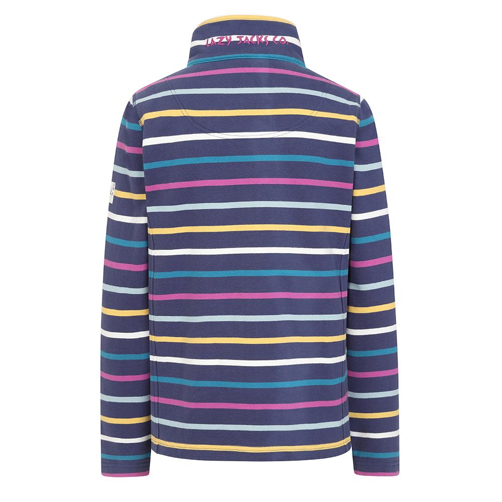 Lazy Jacks Ladies Full Zip Striped Sweatshirt LJ32