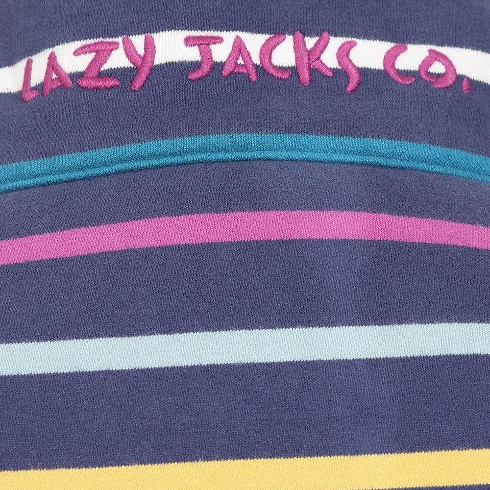 Lazy Jacks Ladies Full Zip Striped Sweatshirt LJ32