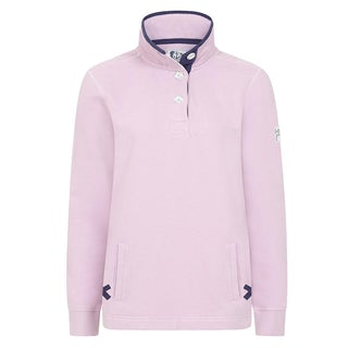 Lazy Jacks Ladies 1/4 button sweatshirt rose - LJ5