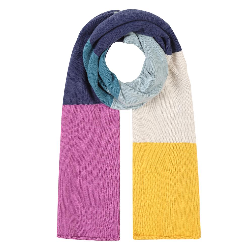 Lazy Jacks Ladies Colour Block Knitted Scarf