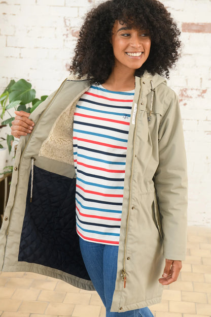 Lighthouse Abigail Brushwood Coat with Shearling fleece lining