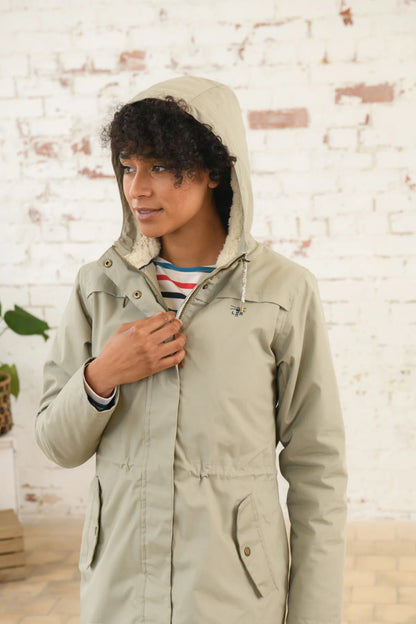 Lighthouse Abigail Brushwood Coat with Shearling fleece lining