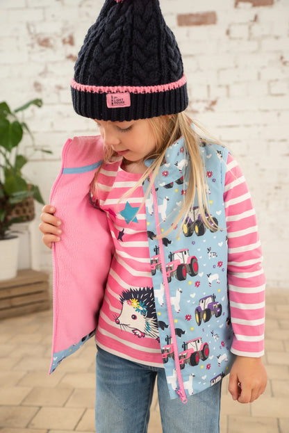 Lighthouse Children's Alex Gilet - Sky Farm Print