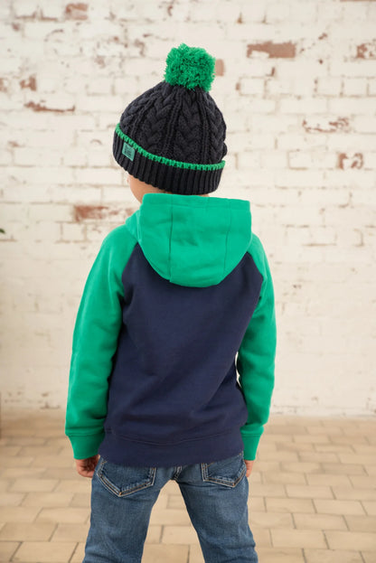 Lighthouse Jack Hoodie with Tractor & Slurry Tanker - Green & Navy