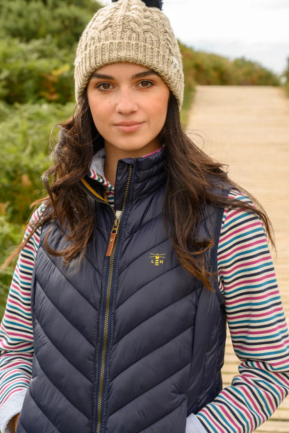 Lighthouse Laurel Gilet in Navy