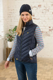 Lighthouse Laurel Gilet in Navy