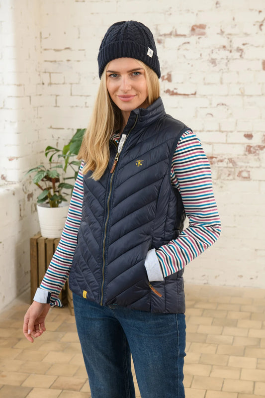 Lighthouse Laurel Gilet in Navy