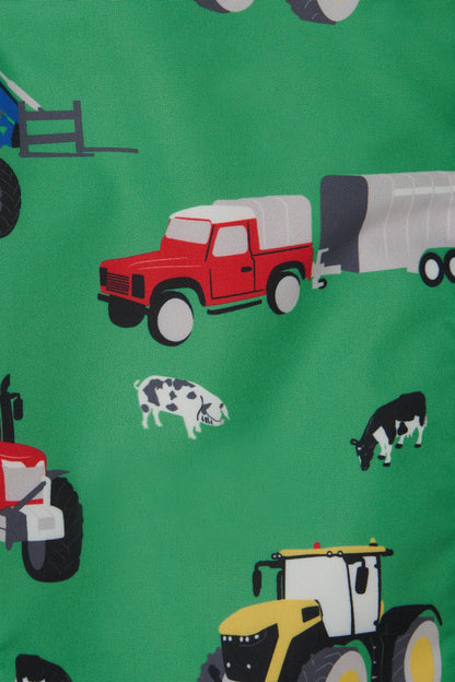 Lighthouse Children's Alex Gilet - Peagreen Tractor Print