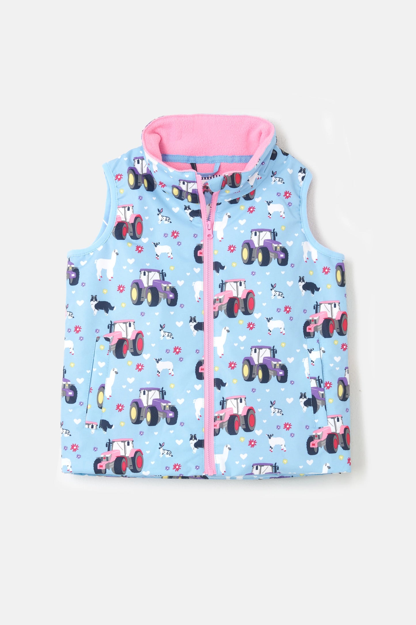 Lighthouse Children's Alex Gilet - Sky Farm Print