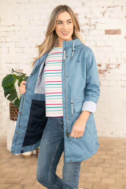 Lighthouse Ladies Alice Coat in Soft Teal