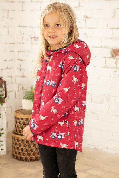 Lighthouse Girls Amelia Pink Farm Life Coat