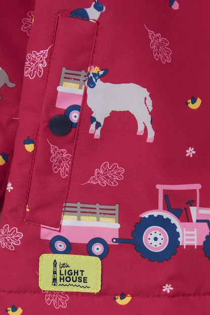 Lighthouse Girls Amelia Pink Farm Life Coat