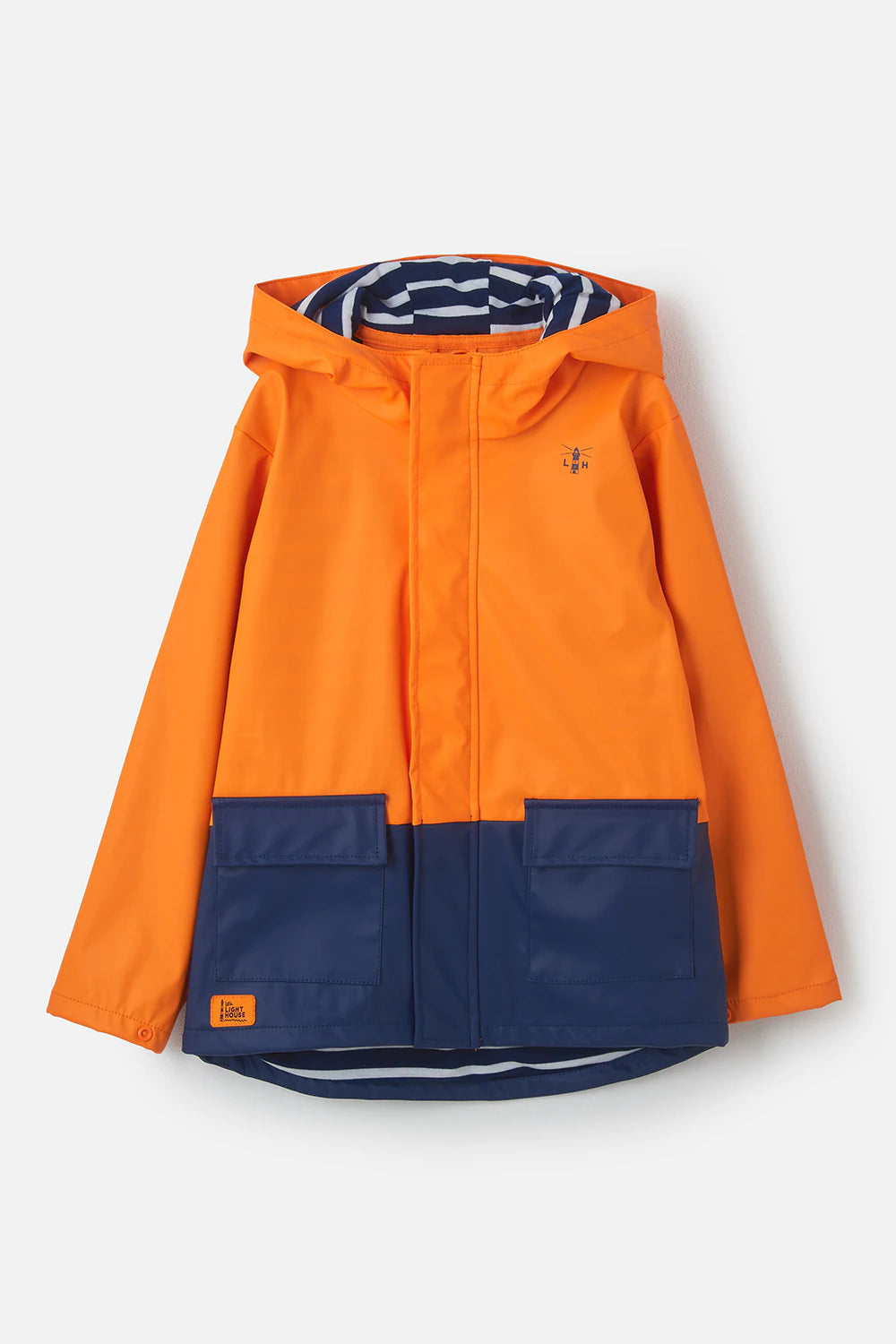 Lighthouse  Anchor - Waterproof Jacket    Navy/Orange