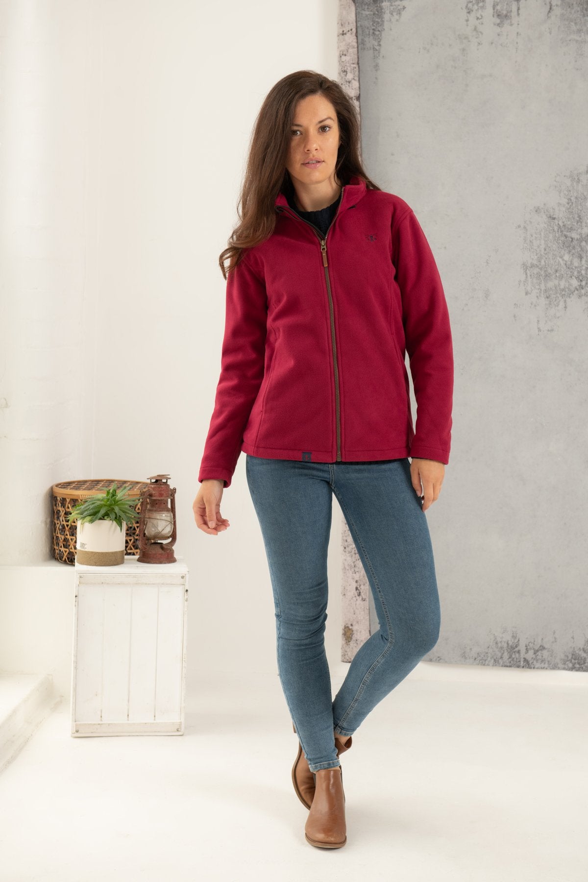 Lighthouse Ladies Ashby Waterproof Fleece in Berry