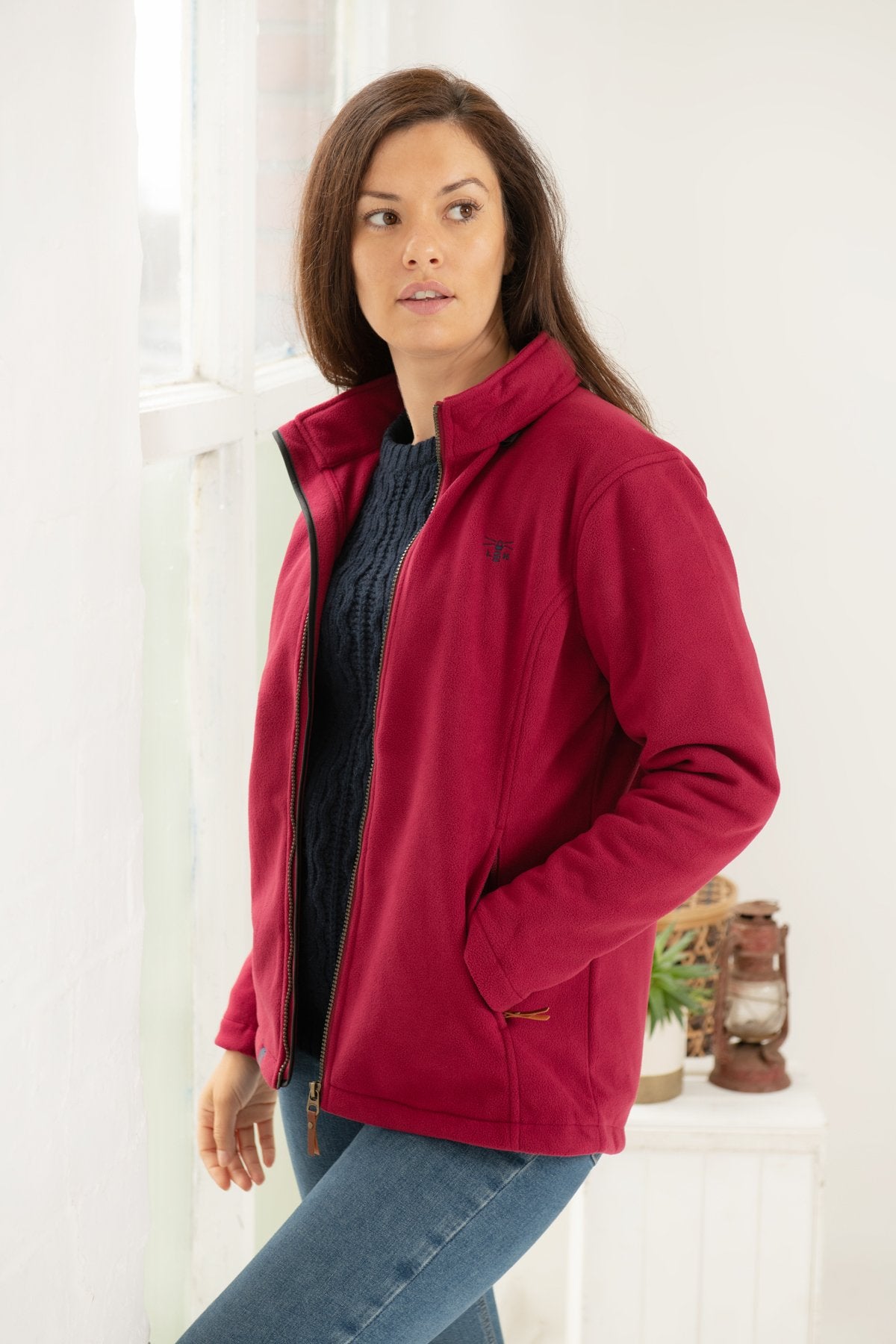 Lighthouse Ladies Ashby Waterproof Fleece in Berry