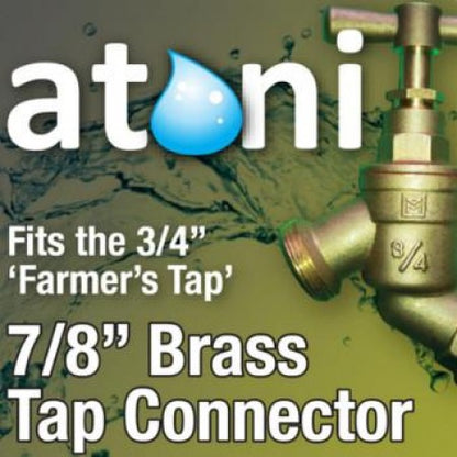 Atoni Brass 3/4" Inch Farmers Tap Connector