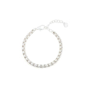 Splice Silver Smooth Box Link Bracelet from Frinkle