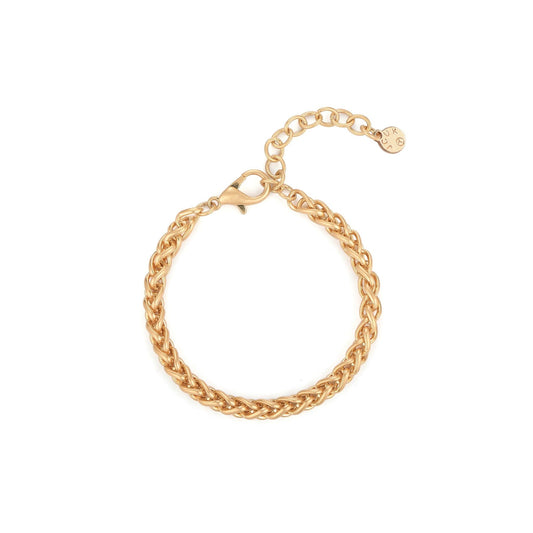 Spiga Link Bracelet Yellow Gold Plated - from Frinkle
